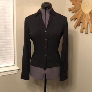 Tahari button down silk shirt